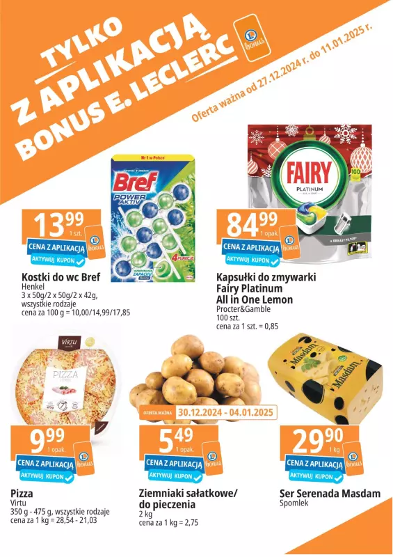 Leclerc - gazetka promocyjna Oferta E.Leclerc I Kupuj tanio z bonus od piątku 27.12 do soboty 11.01 - strona 3