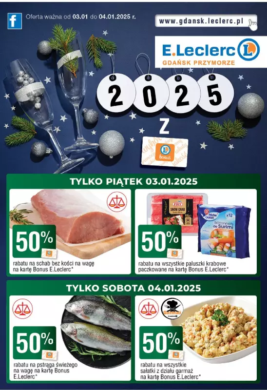 Leclerc - gazetka promocyjna Oferta Gdańsk od piątku 03.01 do soboty 04.01