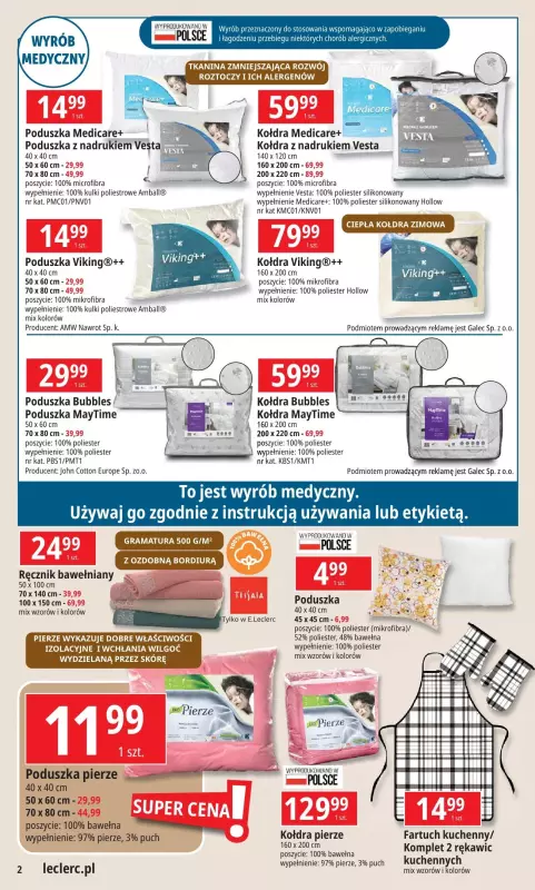 Leclerc - gazetka promocyjna Oferta Ostrów Wielkopolski od poniedziałku 30.12 do soboty 11.01 - strona 2