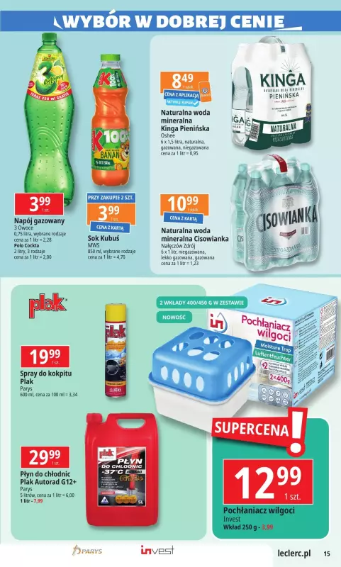 Leclerc - gazetka promocyjna Oferta Zielona Góra od poniedziałku 30.12 do soboty 11.01 - strona 15