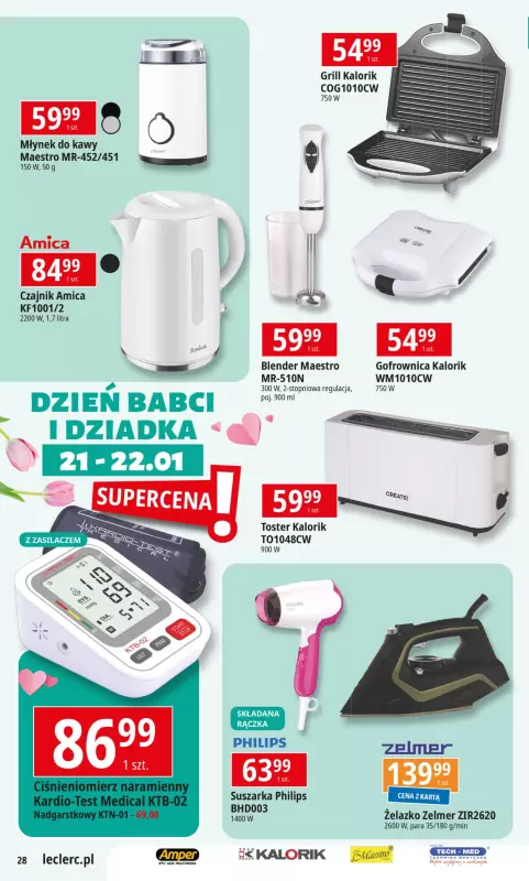 Leclerc - gazetka promocyjna Oferta E.Leclerc od wtorku 14.01 do niedzieli 26.01 - strona 28