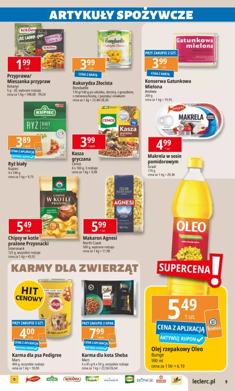 Leclerc - gazetka promocyjna Oferta E.Leclerc od wtorku 14.01 do niedzieli 26.01 - strona 9