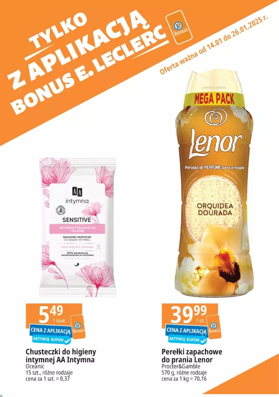 Leclerc - gazetka promocyjna Oferta E.Leclerc I Kupuj tanio z bonus od wtorku 14.01 do niedzieli 26.01 - strona 3