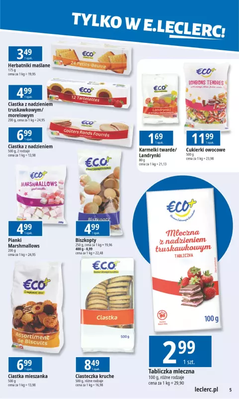 Leclerc - gazetka promocyjna Oferta E.Leclerc od poniedziałku 20.01 do poniedziałku 27.01 - strona 5