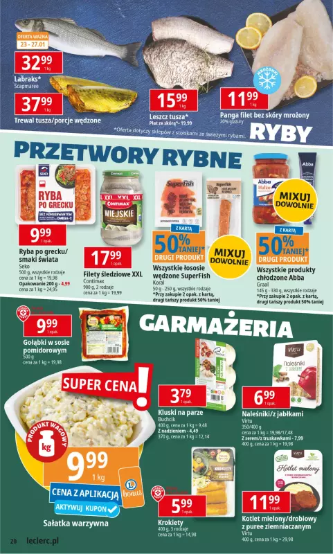 Leclerc - gazetka promocyjna Oferta E.Leclerc od poniedziałku 20.01 do poniedziałku 27.01 - strona 20