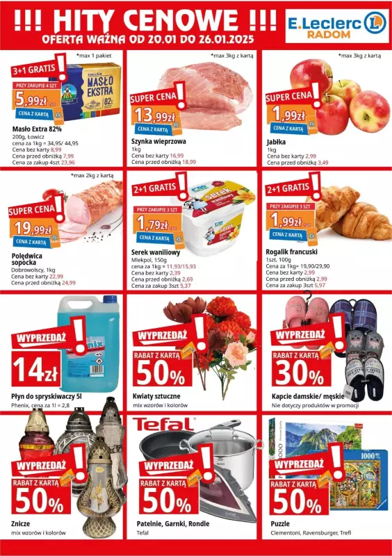 Leclerc - gazetka promocyjna Oferta Radom od poniedziałku 20.01 do niedzieli 26.01