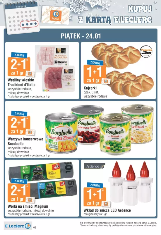 Leclerc - gazetka promocyjna Oferta Gdańsk od czwartku 23.01 do niedzieli 26.01 - strona 2