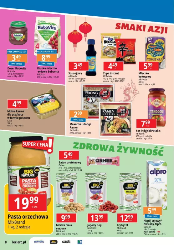 Leclerc - gazetka promocyjna Oferta E.Leclerc Tanio to tu! od wtorku 28.01 do poniedziałku 03.02 - strona 8