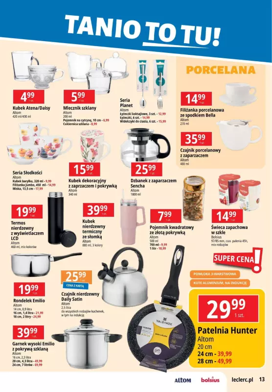 Leclerc - gazetka promocyjna Oferta E.Leclerc Tanio to tu! od wtorku 28.01 do poniedziałku 03.02 - strona 13