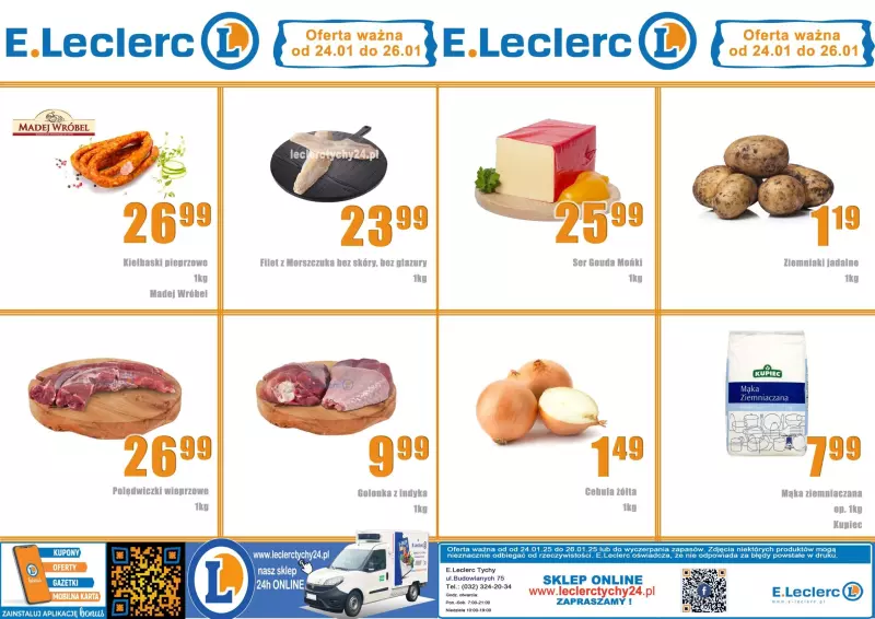 Leclerc - gazetka promocyjna Oferta Tychy od piątku 24.01 do niedzieli 26.01