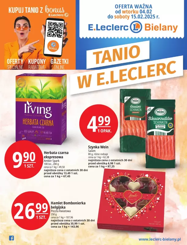 Leclerc - gazetka promocyjna Oferta Bielany od wtorku 04.02 do soboty 15.02