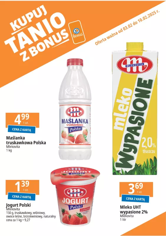 Leclerc - gazetka promocyjna Oferta E.Leclerc I Kupuj tanio z bonus od poniedziałku 03.02 do niedzieli 16.02