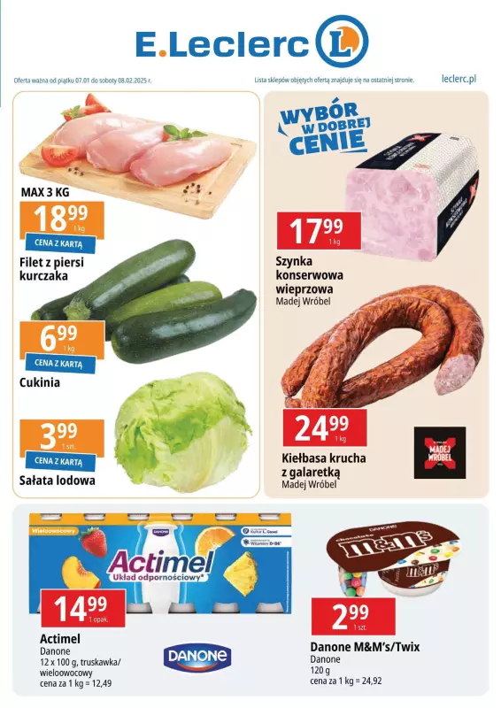 Leclerc - gazetka promocyjna Oferta E.Leclerc od piątku 07.02 do soboty 08.02