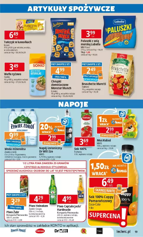 Leclerc - gazetka promocyjna Oferta E.Leclerc I Wybór w dobrej cenie od wtorku 11.02 do soboty 22.02 - strona 19