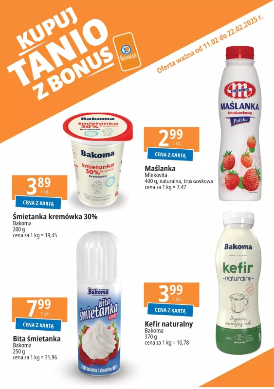 Leclerc - gazetka promocyjna Oferta E.Leclerc I Kupuj tanio z bonus od wtorku 11.02 do soboty 22.02 - strona 2