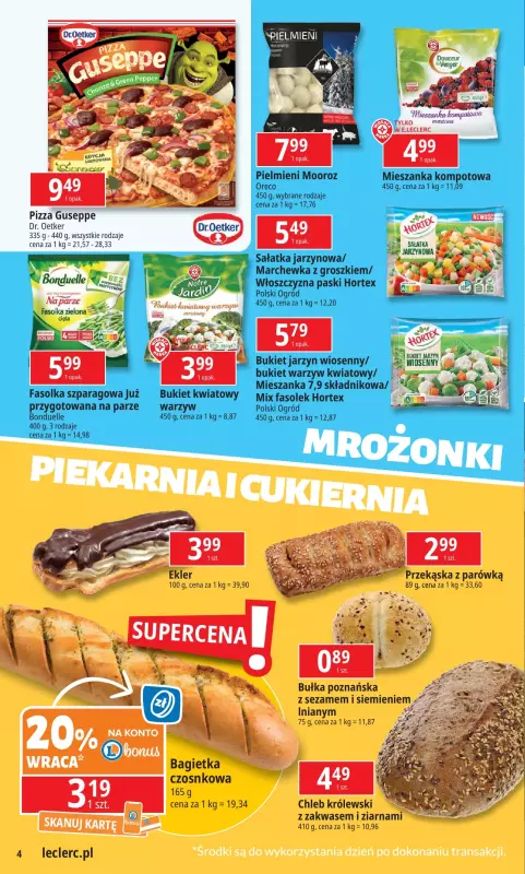 Leclerc - gazetka promocyjna Oferta E.Leclerc I Tanio to tu! od poniedziałku 17.02 do poniedziałku 24.02 - strona 4