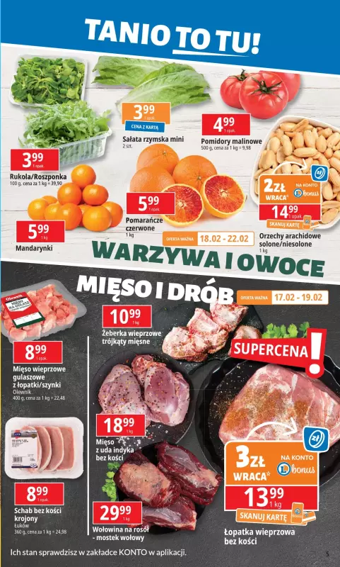 Leclerc - gazetka promocyjna Oferta E.Leclerc I Tanio to tu! od poniedziałku 17.02 do poniedziałku 24.02 - strona 5