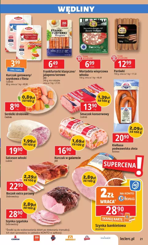 Leclerc - gazetka promocyjna Oferta E.Leclerc I Wybór w dobrej cenie od czwartku 13.02 do soboty 22.02 - strona 21