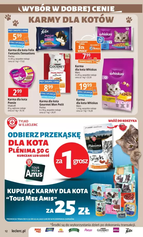 Leclerc - gazetka promocyjna Oferta E.Leclerc I Wybór w dobrej cenie od czwartku 13.02 do soboty 22.02 - strona 12