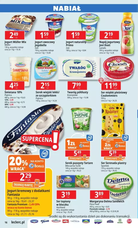 Leclerc - gazetka promocyjna Oferta E.Leclerc I Wybór w dobrej cenie od czwartku 13.02 do soboty 22.02 - strona 16