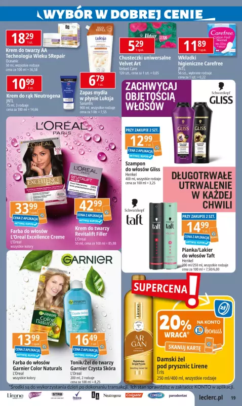 Leclerc - gazetka promocyjna Oferta E.Leclerc od wtorku 25.02 do soboty 08.03 - strona 19