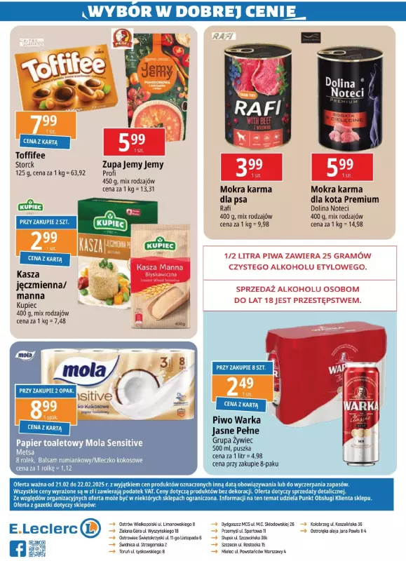 Leclerc - gazetka promocyjna Oferta E.Leclerc od piątku 21.02 do soboty 22.02 - strona 2