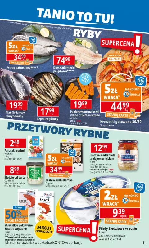 Leclerc - gazetka promocyjna Oferta E.Leclerc od poniedziałku 03.03 do poniedziałku 10.03 - strona 5