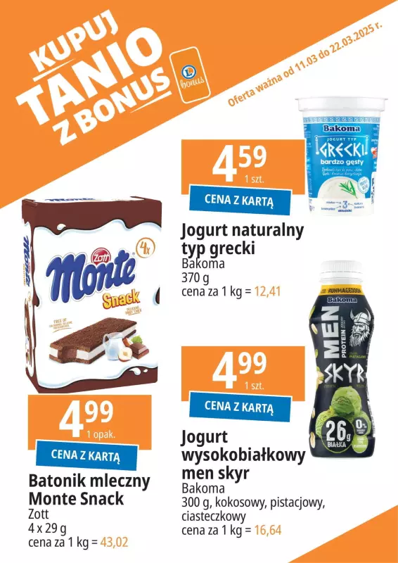 Leclerc - gazetka promocyjna Oferta E.Leclerc I Kupuj tanio z bonus od wtorku 11.03 do soboty 22.03 - strona 9