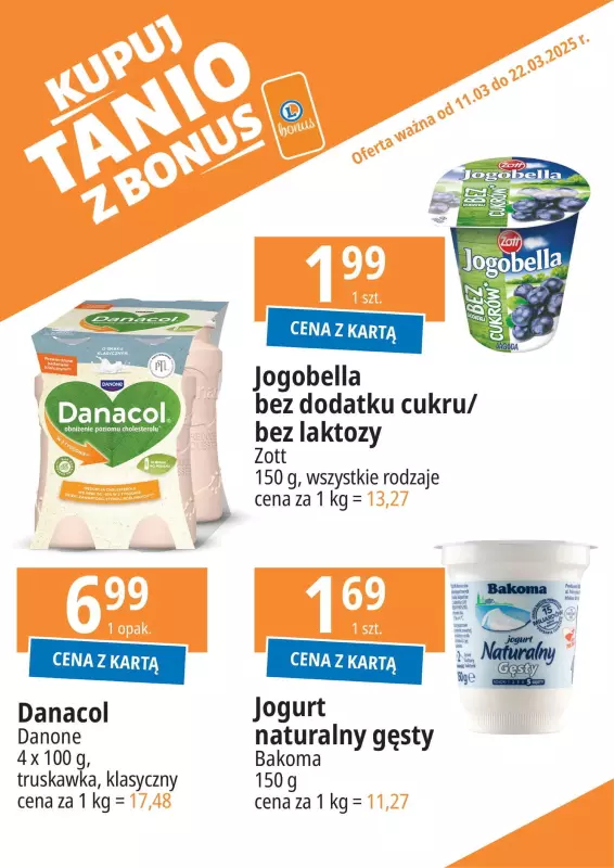 Leclerc - gazetka promocyjna Oferta E.Leclerc I Kupuj tanio z bonus od wtorku 11.03 do soboty 22.03