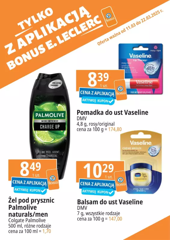 Leclerc - gazetka promocyjna Oferta E.Leclerc I Kupuj tanio z bonus od wtorku 11.03 do soboty 22.03 - strona 11