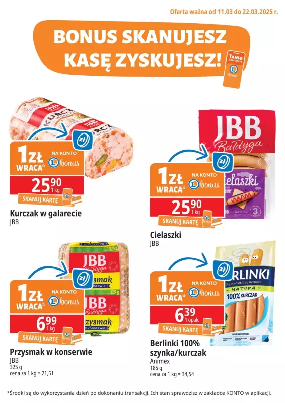 Leclerc - gazetka promocyjna Oferta E.Leclerc I Kupuj tanio z bonus od wtorku 11.03 do soboty 22.03 - strona 4