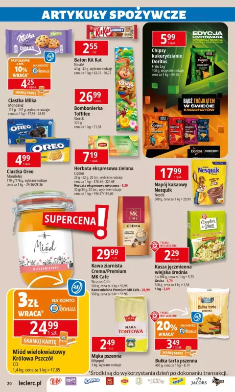 Leclerc - gazetka promocyjna Oferta E.Leclerc I Wiosna w dobrej cenie od wtorku 25.03 do soboty 05.04 - strona 20