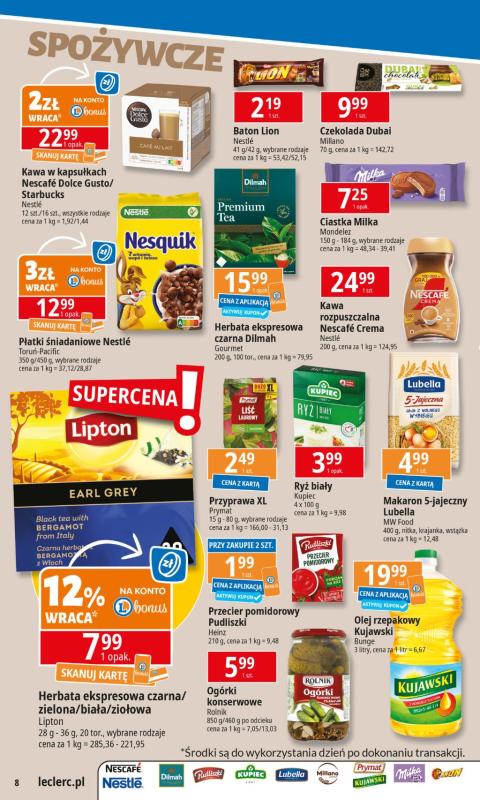 Leclerc - gazetka promocyjna Oferta E.Leclerc I Tanio to tu! od poniedziałku 31.03 do poniedziałku 07.04 - strona 8