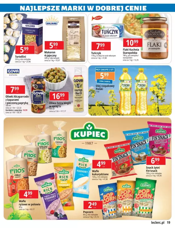 Leclerc - gazetka promocyjna Najlepsze marki w dobrej cenie od wtorku 29.04 do poniedziałku 12.05 - strona 19