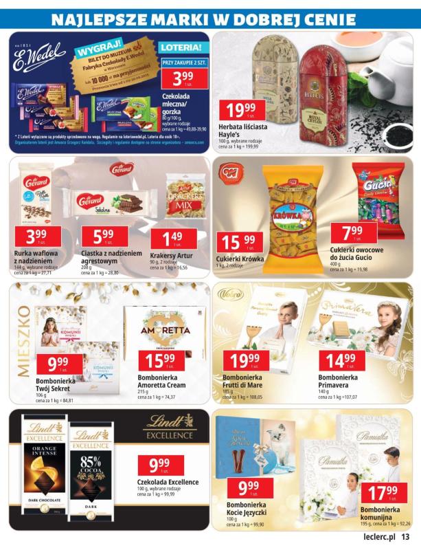 Leclerc - gazetka promocyjna Najlepsze marki w dobrej cenie od wtorku 29.04 do poniedziałku 12.05 - strona 13