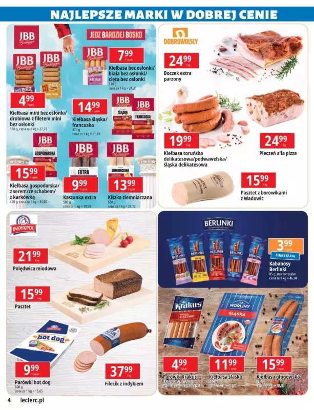 Leclerc - gazetka promocyjna Najlepsze marki w dobrej cenie od wtorku 29.04 do poniedziałku 12.05 - strona 4