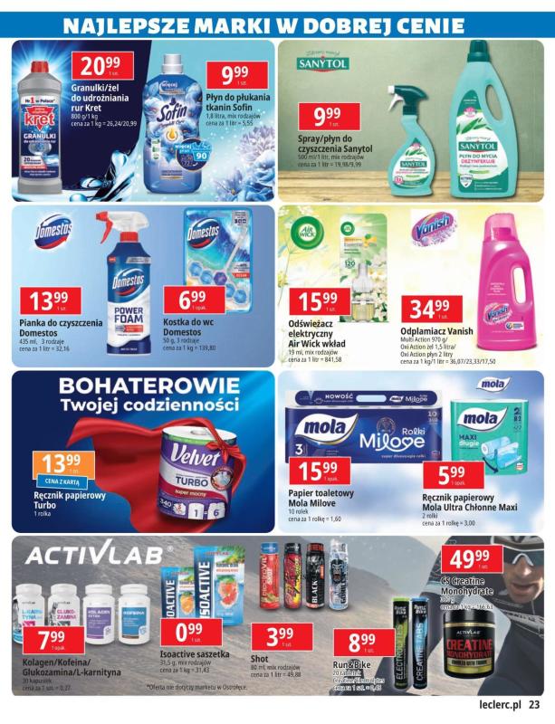 Leclerc - gazetka promocyjna Najlepsze marki w dobrej cenie od wtorku 29.04 do poniedziałku 12.05 - strona 23