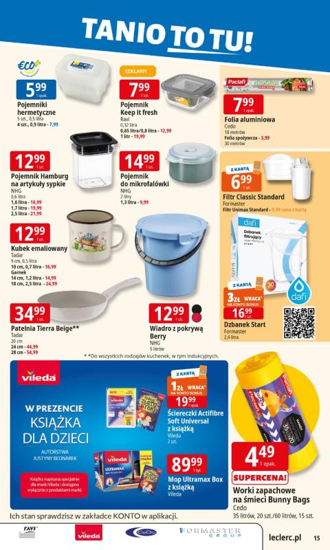 Leclerc - gazetka promocyjna Oferta E.Leclerc od poniedziałku 05.05 do poniedziałku 12.05 - strona 15
