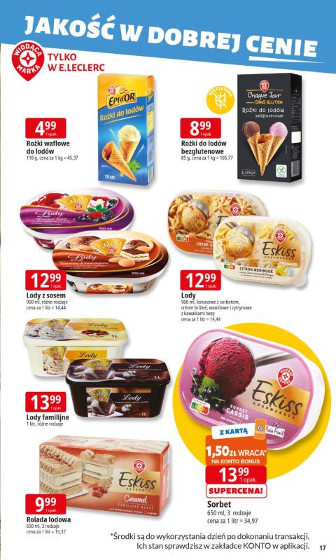 Leclerc - gazetka promocyjna Oferta E.Leclerc od poniedziałku 05.05 do poniedziałku 12.05 - strona 17