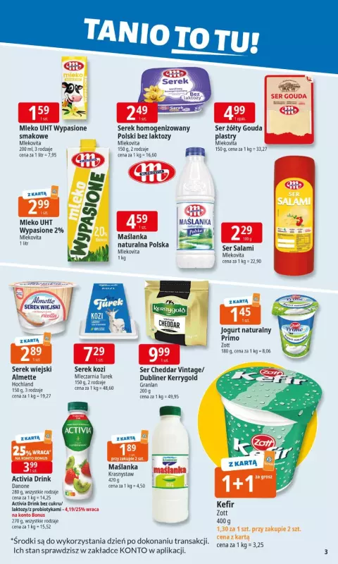 Leclerc - gazetka promocyjna Oferta E.Leclerc I Tanio to tu! od poniedziałku 05.05 do poniedziałku 12.05 - strona 3