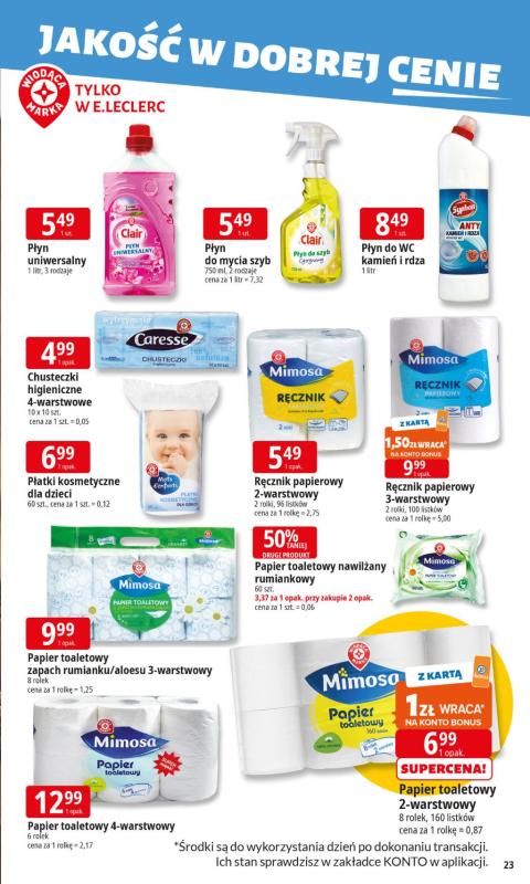 Leclerc - gazetka promocyjna Oferta E.Leclerc od poniedziałku 05.05 do poniedziałku 12.05 - strona 23