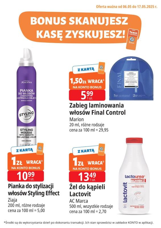 Leclerc - gazetka promocyjna Oferta E.Leclerc | Bonus skanujesz, kasę zyskujesz! od wtorku 06.05 do soboty 17.05 - strona 4