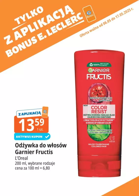 Leclerc - gazetka promocyjna Oferta E.Leclerc | Bonus skanujesz, kasę zyskujesz! od wtorku 06.05 do soboty 17.05 - strona 6