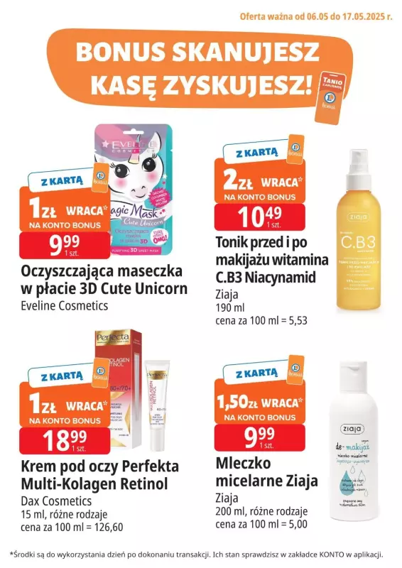 Leclerc - gazetka promocyjna Oferta E.Leclerc | Bonus skanujesz, kasę zyskujesz! od wtorku 06.05 do soboty 17.05