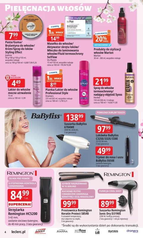 Leclerc - gazetka promocyjna Oferta E.Leclerc od wtorku 06.05 do soboty 17.05 - strona 4
