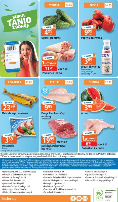 Leclerc - gazetka promocyjna Oferta E.Leclerc I 30 lat najlepszych wyborów od wtorku 13.05 do soboty 24.05 - strona 28