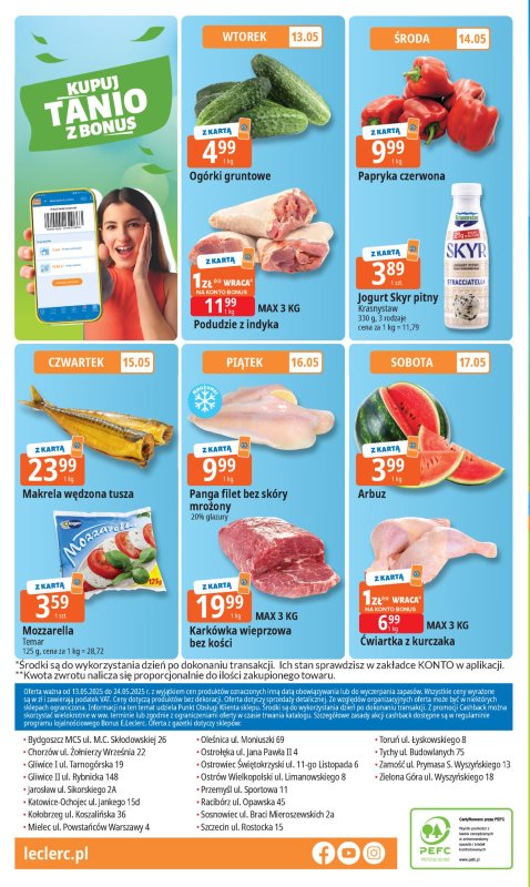 Leclerc - gazetka promocyjna Oferta E.Leclerc I 30 lat najlepszych wyborów od wtorku 13.05 do soboty 24.05 - strona 28