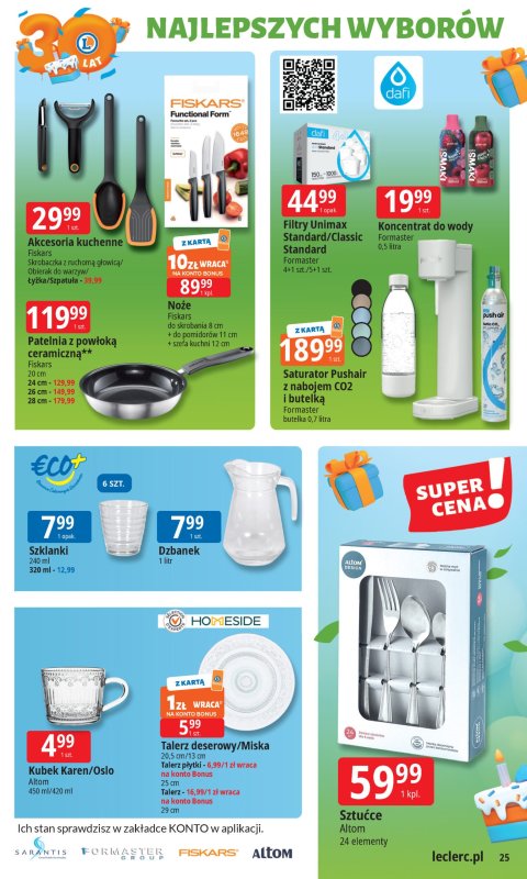 Leclerc - gazetka promocyjna Oferta E.Leclerc I 30 lat najlepszych wyborów od wtorku 13.05 do soboty 24.05 - strona 25