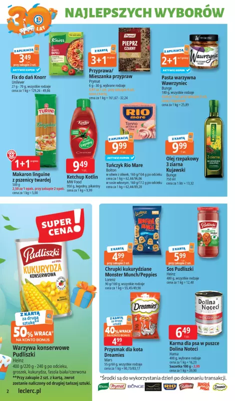 Leclerc - gazetka promocyjna Oferta E.Leclerc I 30 lat najlepszych wyborów   - strona 2