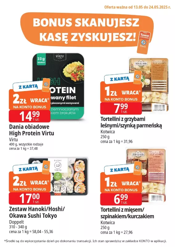Leclerc - gazetka promocyjna Oferta E.Leclerc | Bonus skanujesz, kasę zyskujesz!  
